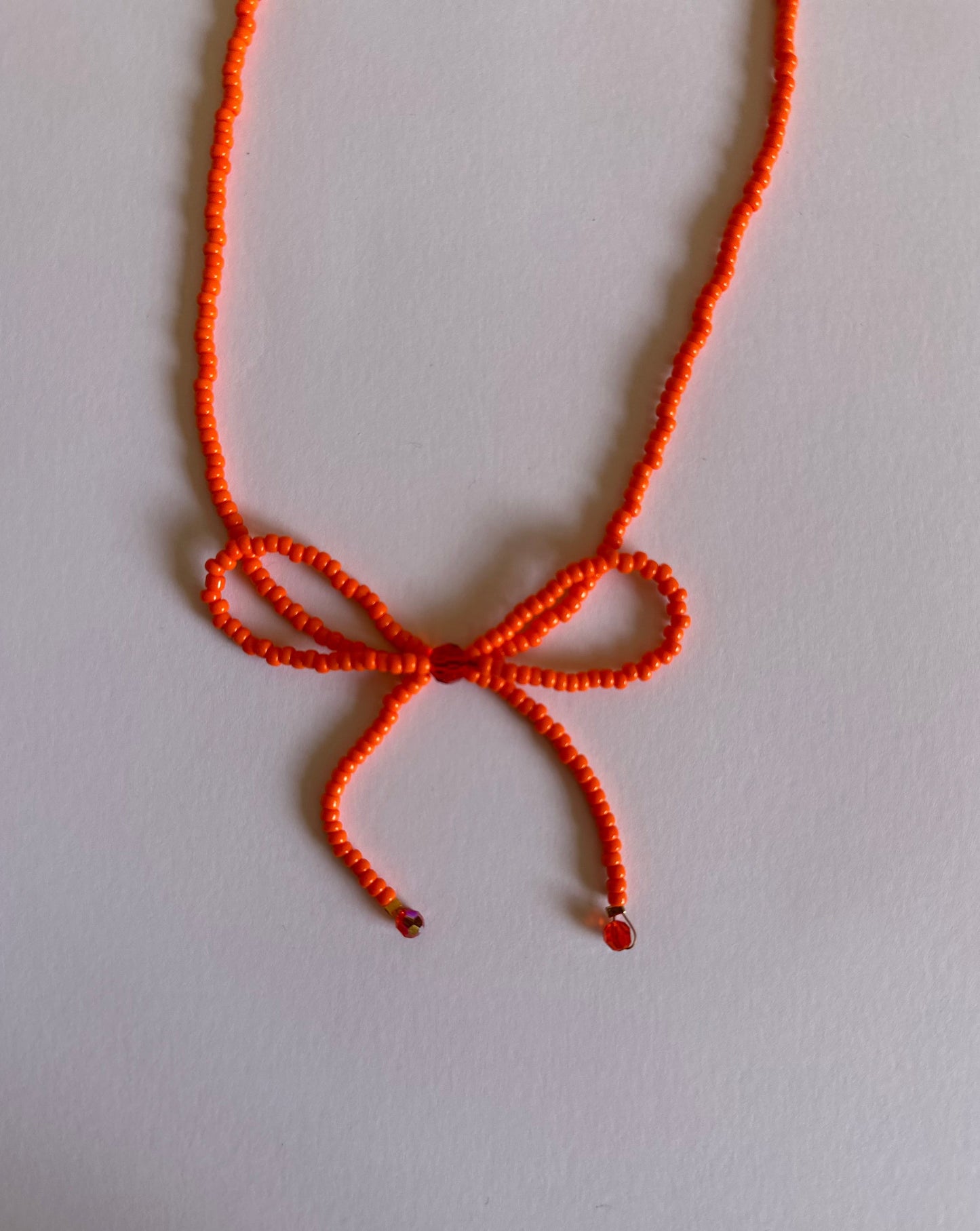 Bow Necklace Arancione